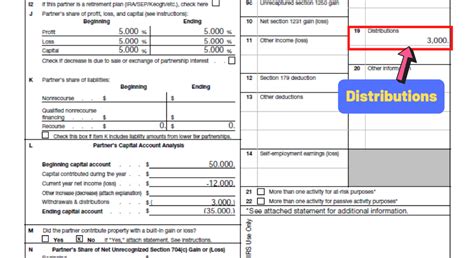 are box 19 k-1 distributions taxable|box 19 distribution code.